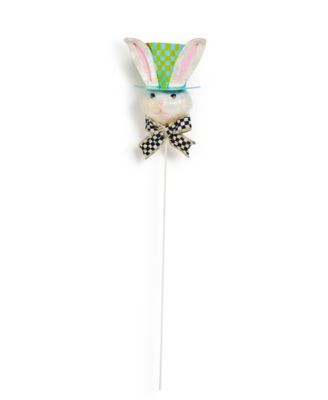 Mackenzie-Childs - Calico Top Hat Rabbit Pick