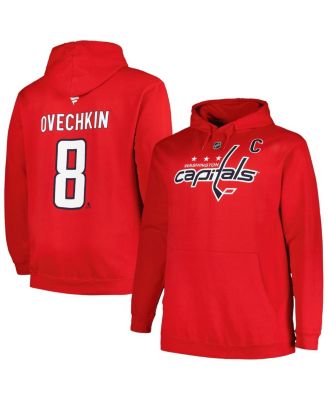 Profile - Men's Alexander Ovechkin Red Washington Capitals Big Tall Name Number Pullover Hoodie