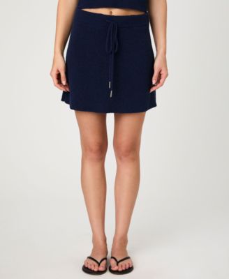 French Connection - Women's Terry Drawstring Miniskirt