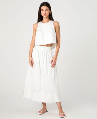 French Connection - Women's Cotton Poplin Pinstriped Shell Top