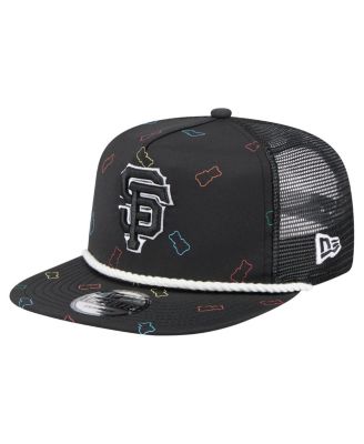 New Era - Men's Black San Francisco Giants Gummy Golfer Trucker Adjustable Hat