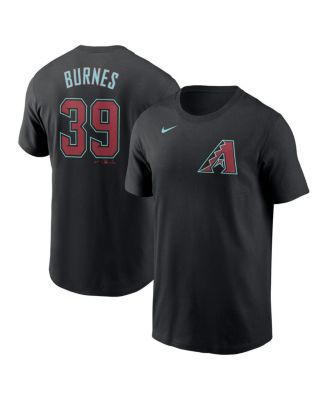 Nike - Men's Corbin Burnes Black Arizona Diamondbacks Fuse Name Number T-Shirt