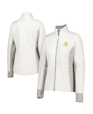 Zero Restriction - Women's White Presidents Cup Sydney Quilted Full-Zip Jacket