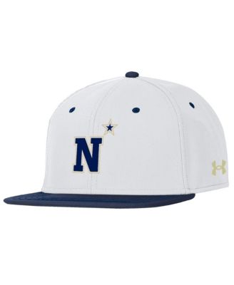 Under Armour - Men's  White Navy Midshipmen Baseball Fitted Hat