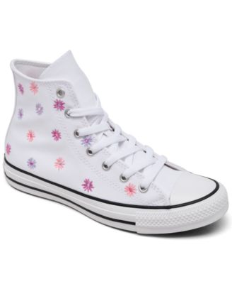 Converse - Big Girls' Chuck Taylor All Star Florals High Top Casual Sneakers from Finish Line