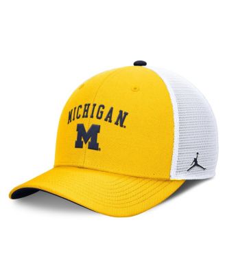 Jordan - Men's Maize/White Michigan Wolverines Rise Adjustable Trucker Hat