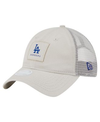 New Era - Women's Light Beige Los Angeles Dodgers Square Stitch 9TWENTY Adjustable Hat