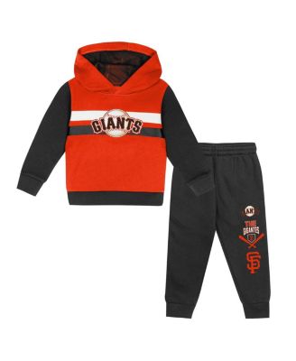 Outerstuff - Toddler Orange/Black San Francisco Giants Wind Up Pullover Hoodie and Sweatpants Set