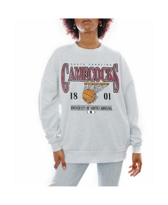 Gameday Couture - Women's Gray South Carolina Gamecocks Basketball Premium Fleece Drop Pullover Sweatshirt