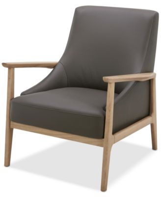Furniture - Nierling Leather Accent Chair