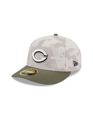 New Era - Men's Light Beige/Olive Cincinnati Reds 2025 Armed Forces Day Low Profile 59FIFTY Fitted Hat