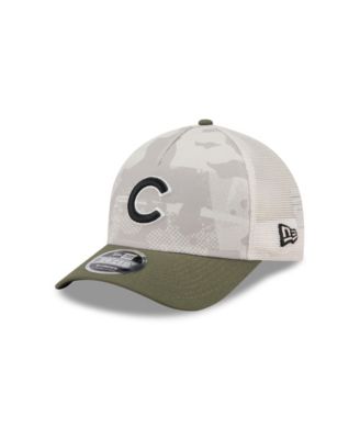 New Era - Men's Light Beige/Olive Chicago Cubs 2025 Armed Forces Day 9FORTY M-Crown A-Frame Adjustable Hat
