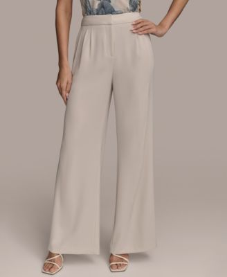 Donna Karan New York - Women's Pleat-Front Wide-Leg Pants