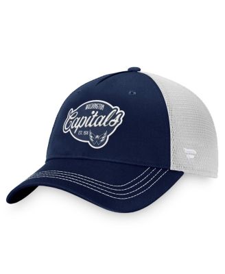 Fanatics - Women's Navy/White Washington Capitals Fundamental Trucker Adjustable Hat