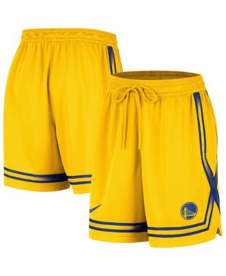 Nike - Women's Gold Golden State Warriors Courtside Fly Crossover Performance Shorts