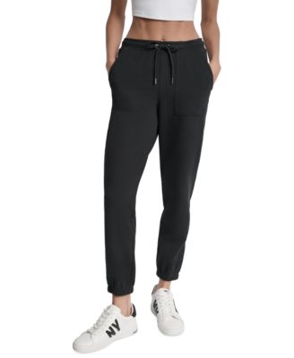 DKNY - Women's Cotton-Blend Tie-Waist Joggers