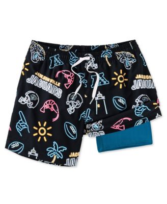Chubbies - Men's 5.5" Black Jacksonville Jaguars The Neon Lined Classic Swim Trunks
