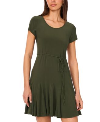 Sam & Jess - Women's Godet String-Belt Dress