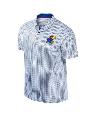 Colosseum - Men's Royal Kansas Jayhawks Big Tall Marty Rival Polo Shirt
