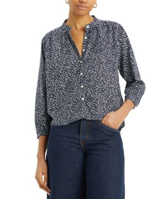 Levi's - Women's Lilah Button-Front 3/4-Sleeve Blouse