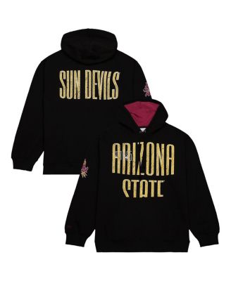 Mitchell & Ness - Men's Black Arizona State Sun Devils Team OG Fleece 2.0 Pullover Hoodie