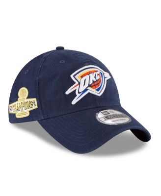 New Era - Men's Navy City Thunder 2025 NBA Finals Champions Side Patch 9TWENTY Adjustable Hat