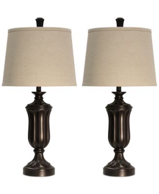 StyleCraft Home Collection - Set of 2 Madison Round Table Lamps