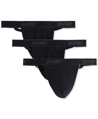 2(x)ist - Men's 3-Pk. Cotton Essential Y-Back Thongs