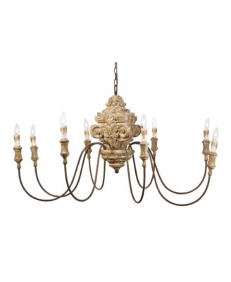 Regina Andrew Design - Wood Carved Chandelier