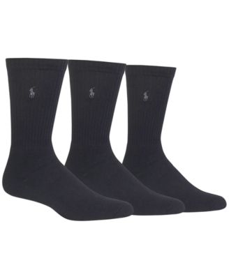 Polo Ralph Lauren - 3-Pack Ribbed Cushion Foot Crew Socks