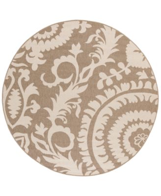 Livabliss - Alfresco ALF-9616 Camel 8'9" Round Area Rug