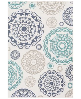Livabliss - Alfresco ALF-9665 Teal 3' x 5'6" Area Rug
