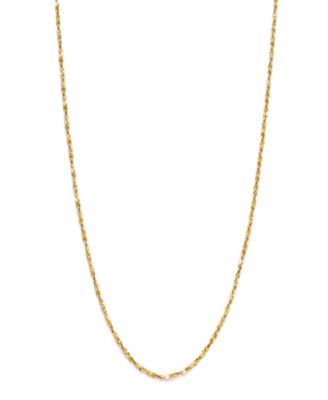 Macy's - Twist Chain Necklace set in 18k Gold over Sterling Silver or Sterling Silver