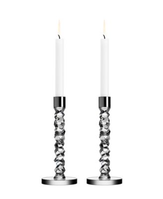 Orrefors - Carat Large Candlestick Pair