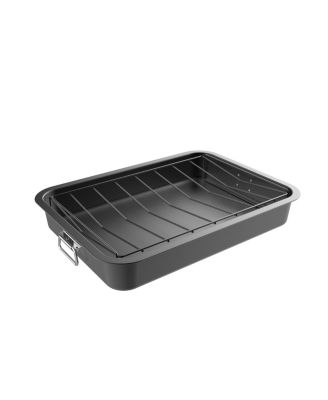 Lavish Home - Nonstick Roasting Pan with Rack