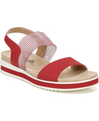LifeStride - Women's Zing Round Open Toe Wedge Slingback Sandals