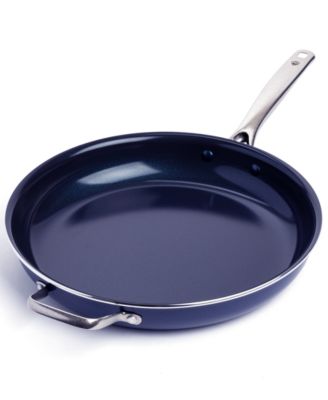 Blue Diamond - Family Feast Diamond-Infused Ceramic Nonstick 14" Frying Pan with Helper Handle