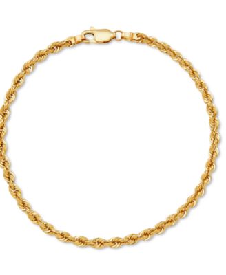 Macy's - Rope Link Chain Bracelet in 14k Gold