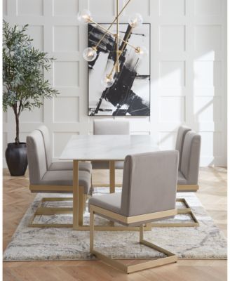 Furniture - Emila 7pc Dining Set (Rectangular Table + 6 Chairs), Created for Macy's