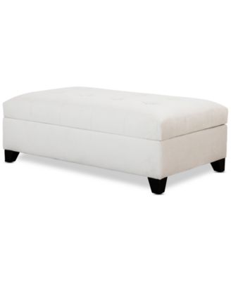Furniture - Kallison Fabric Storage Ottoman