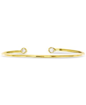 Macy's - Cubic Zirconia Polished Cuff Bracelet