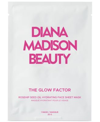 Diana Madison Beauty - The Glow Factor Rosehip Seed Oil Hydrating Face Sheet Mask