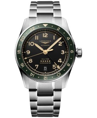 Longines - Men's Swiss Automatic Spirit Zulu Time Stainless Steel Bracelet Watch 39mm