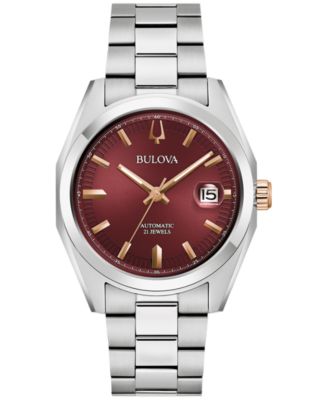 Bulova - Men's Automatic Surveyor Stainless Steel Bracelet Watch 39mm