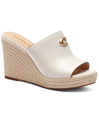 COACH - Gloria C Slide Espadrille Wedge Sandals