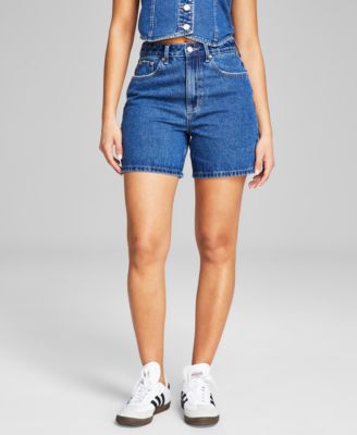 And Now This - Women's High Rise Denim Shorts