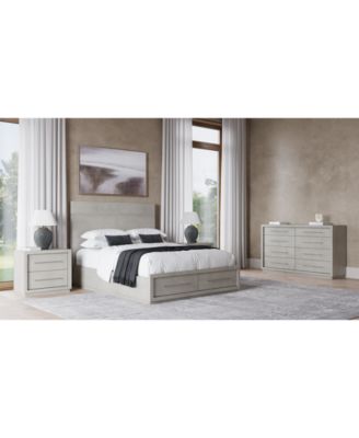 Furniture - Tivie 3pc Bedroom Set (California King Storage Bed + Dresser + Nightstand)