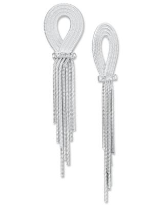 I.N.C. International Concepts - Pav&eacute; Looped Chain Statement Earrings