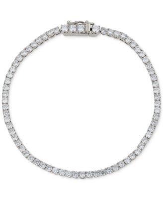 Eliot Danori - Rhodium-Plated Cubic Zirconia Tennis Bracelet