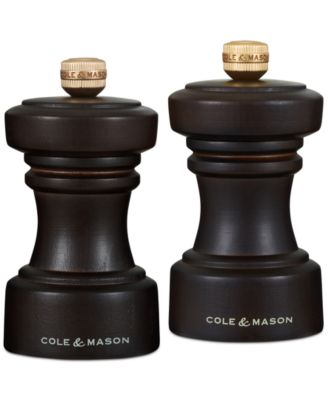 Cole & Mason - Hoxton 4" Wooden Salt & Pepper Mill Gift Set